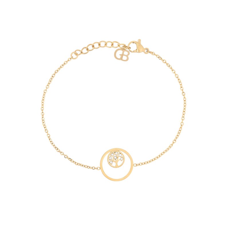 Pulseira em aço árvore da vida