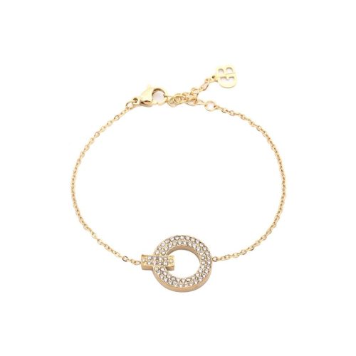 Pulseira em aço com círculo