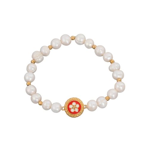Pulseira Encantos Portugal pérolas e caramujo