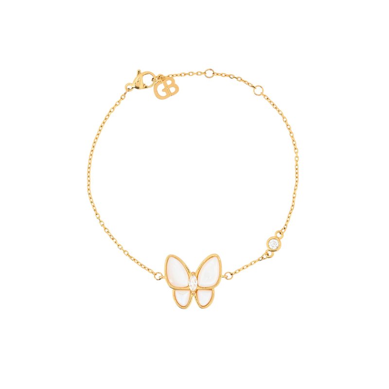 Pulseira BeLove borboleta madrepérola
