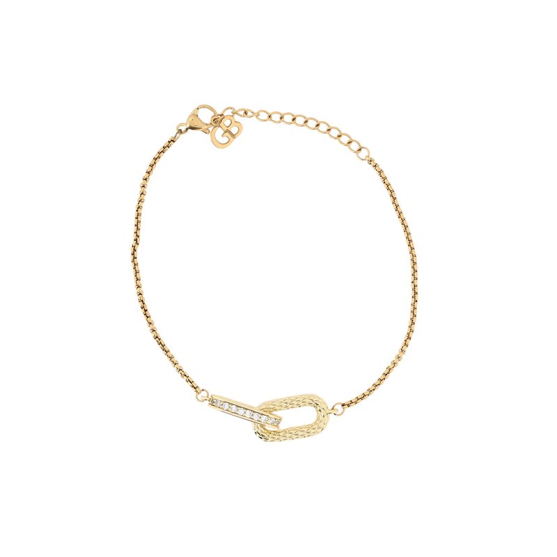 Pulseira semi joia elos entrelaçados