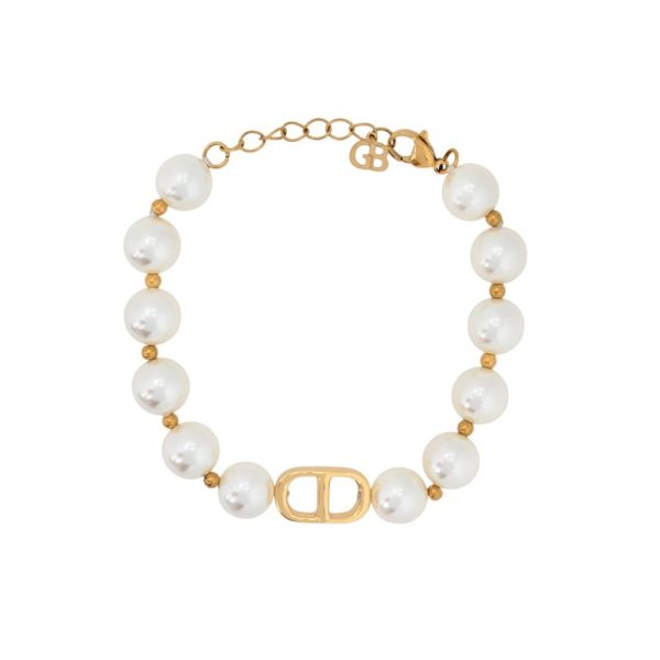 Pulseira semi jóia pérolas
