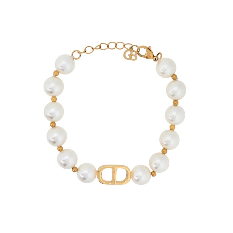 Pulseira semi jóia pérolas
