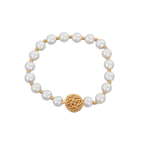 Pulseira Encantos de Portugal ajustável com pérola