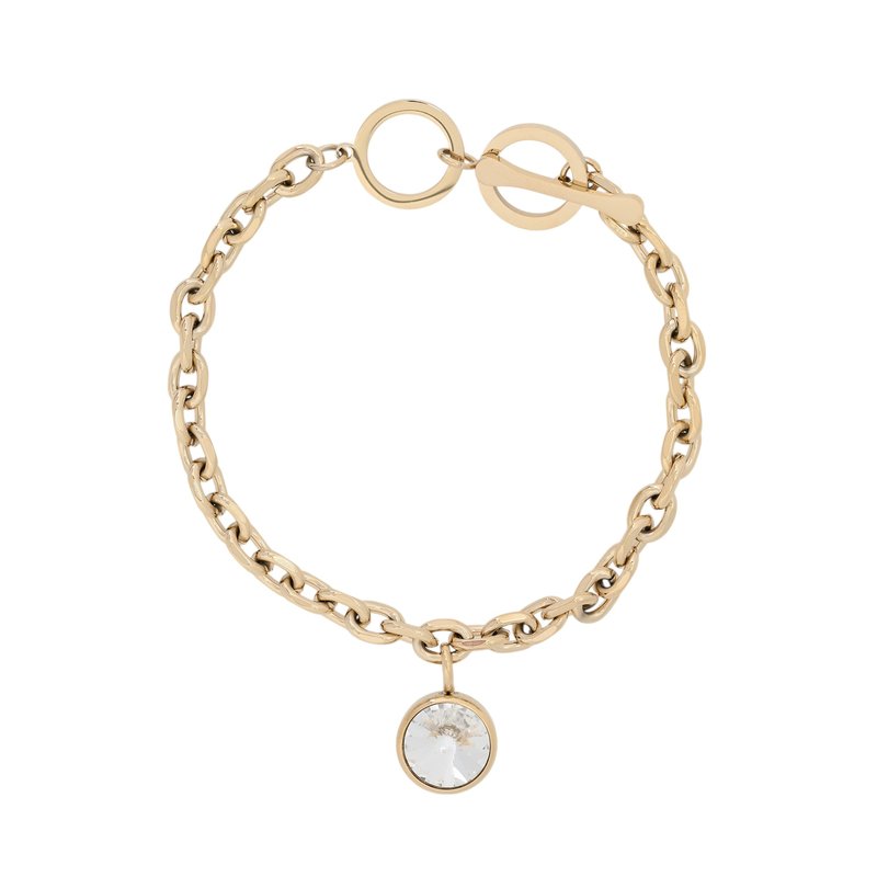 Pulseira Glamour simples com brilhante