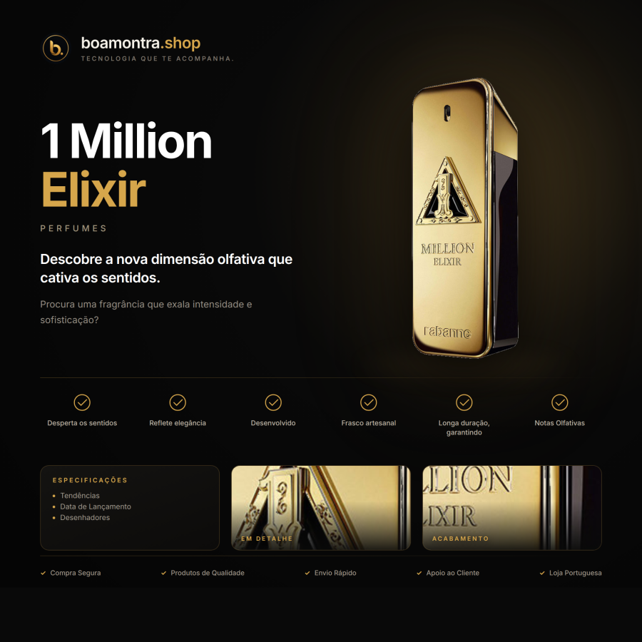 Intensidade e Elegância com 1 Million Elixir