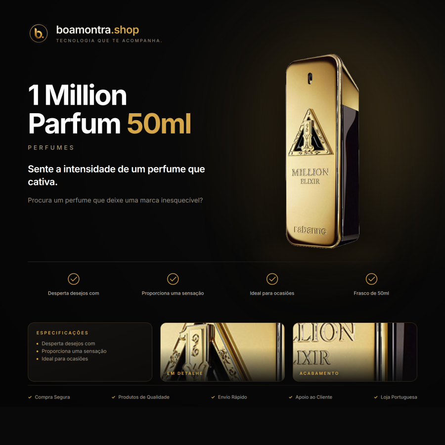 Desperta Desejos com 1 Million Parfum 50ml