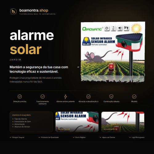 Protege a tua propriedade com alarme solar