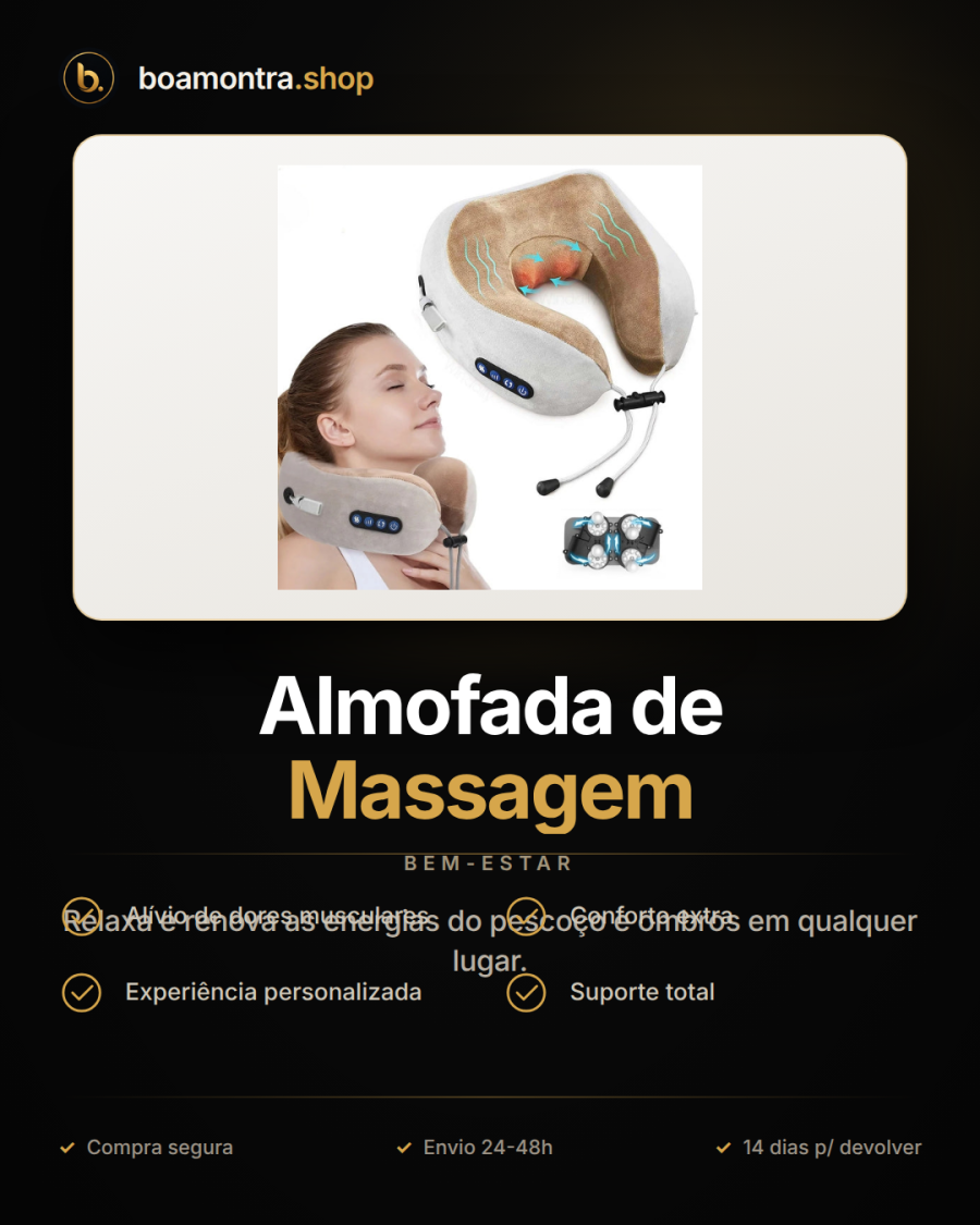 Alívio de Tensão com Almofada de Massagem