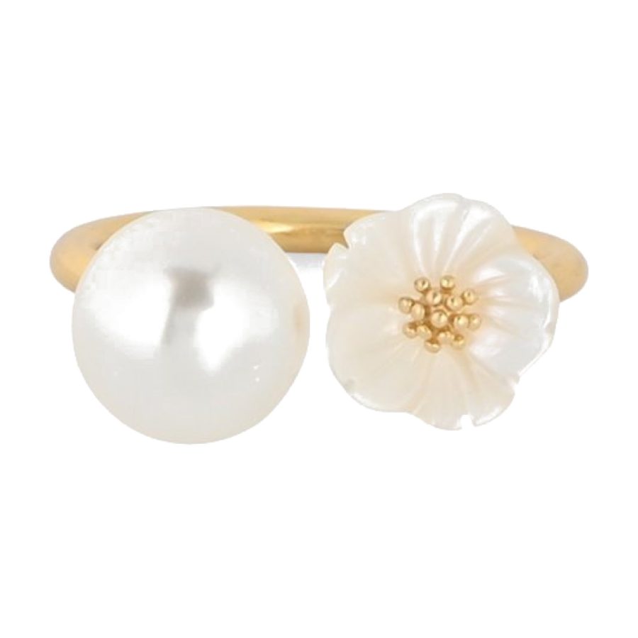 Elegância e Brilho com Anel de Madrepérola