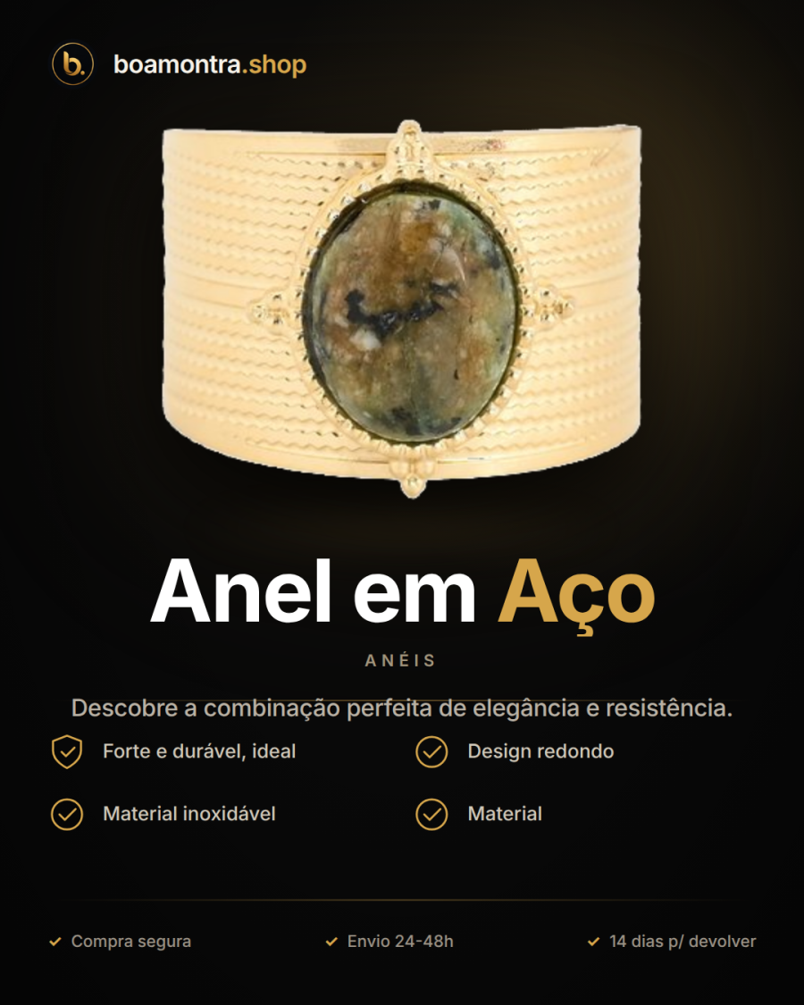 Estilo e Durabilidade com Anel em Aço