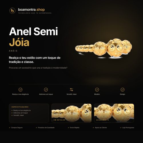 Beleza e Elegância com Anel Semi Jóia