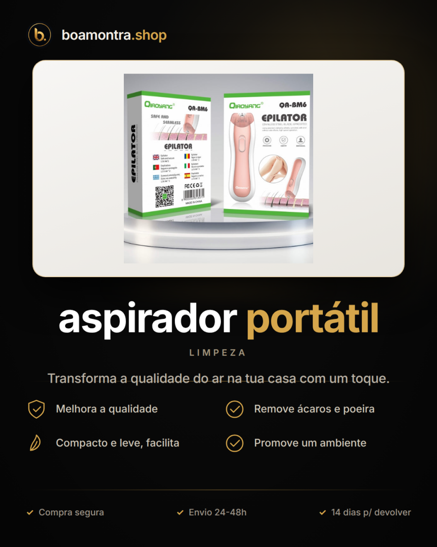 Elimina ácaros com aspirador portátil