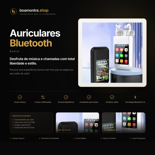 Qualidade de Som com Auriculares Bluetooth