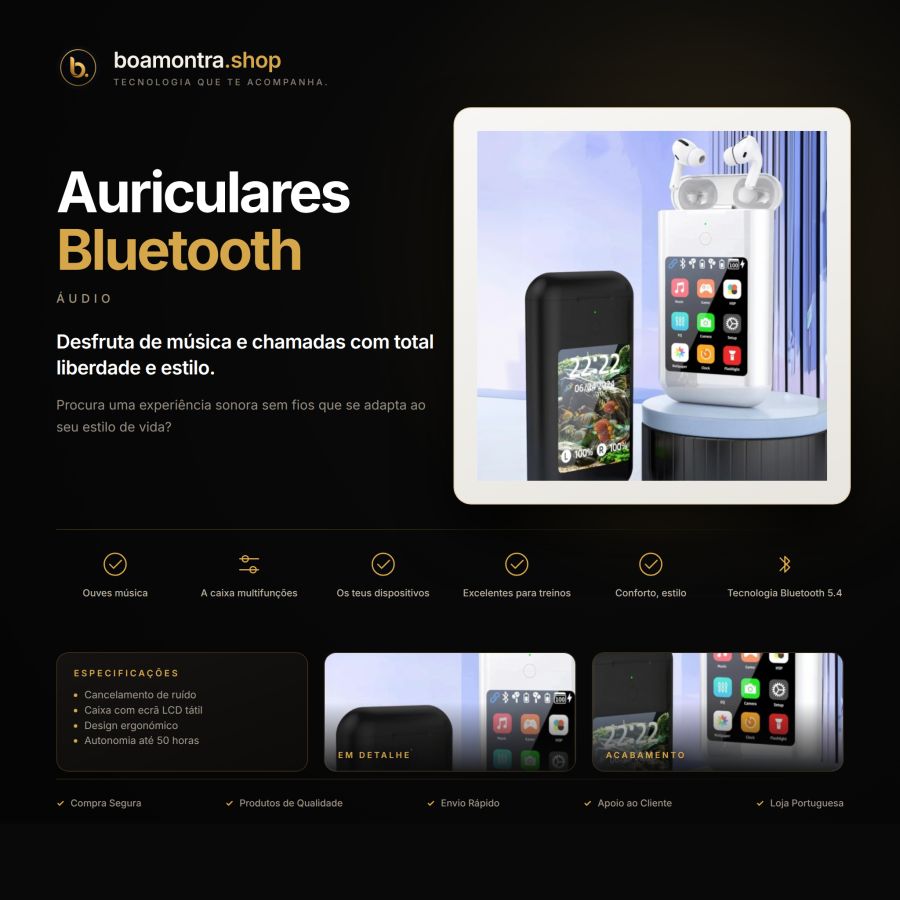 Qualidade de Som com Auriculares Bluetooth