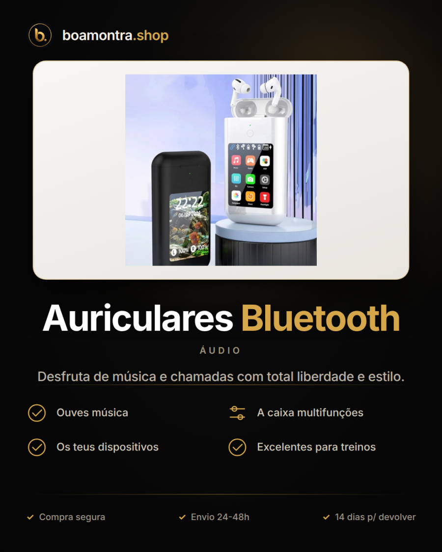 Qualidade de Som com Auriculares Bluetooth