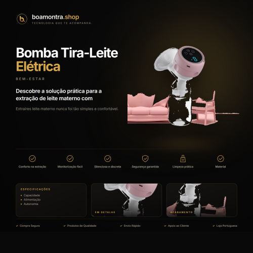 Conforto na Extração com Bomba Tira-Leite Elétrica