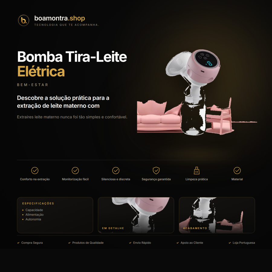 Conforto na Extração com Bomba Tira-Leite Elétrica