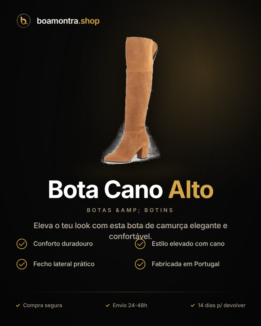 Estilo e Conforto com Bota Cano Alto