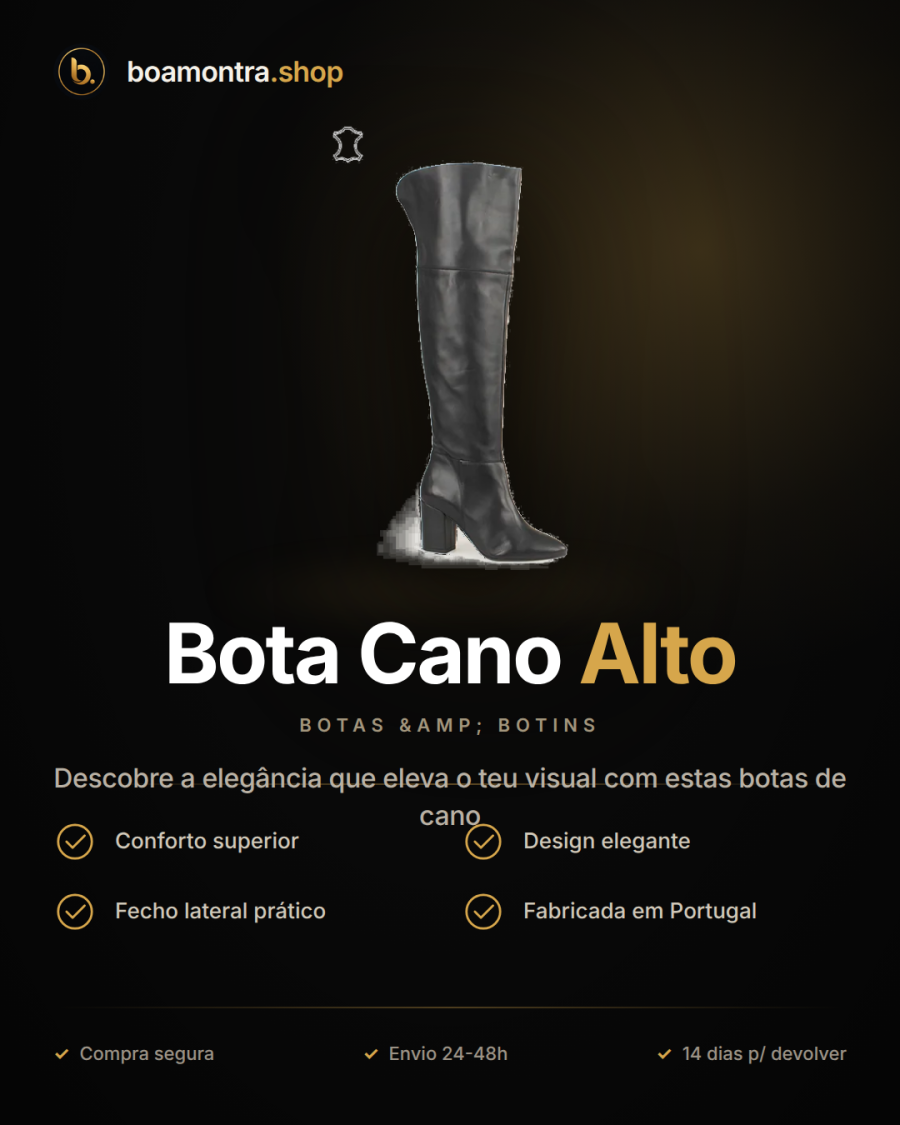 Estilo e Conforto com Bota Cano Alto