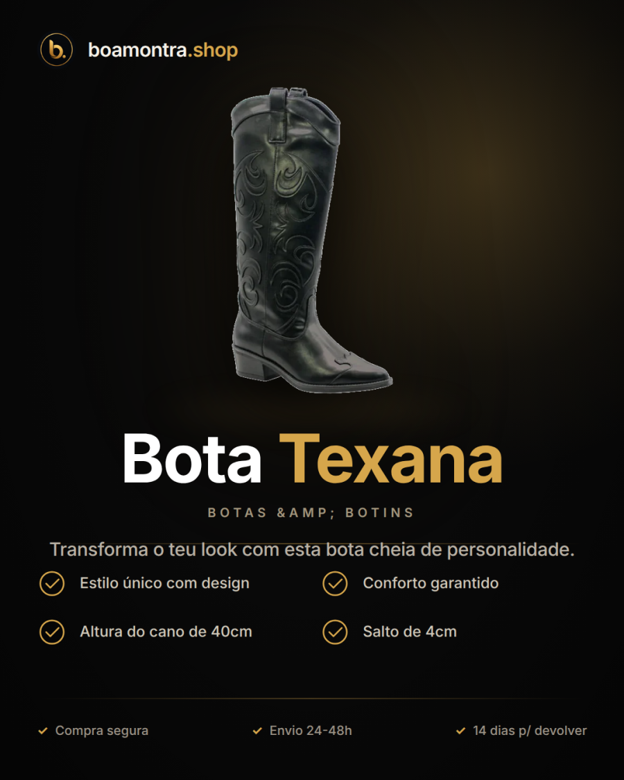 Estilo e Conforto com Bota Texana
