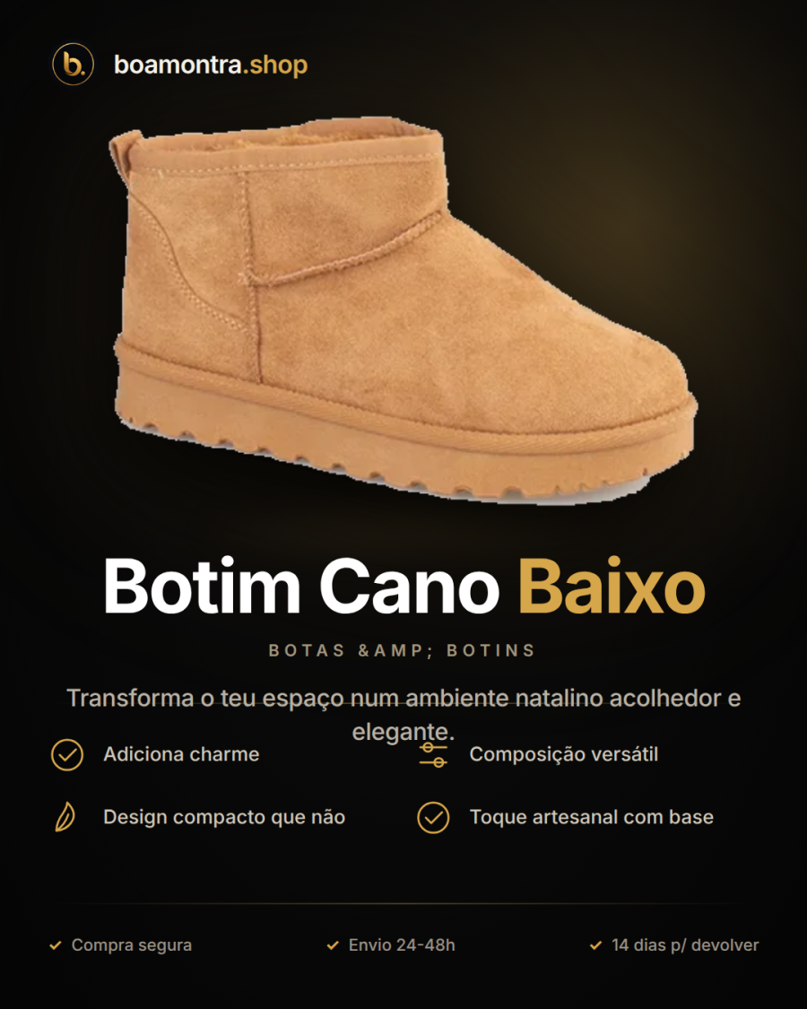 Decora com charme: Botim Cano Baixo