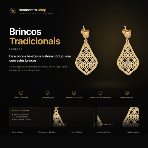 Encantos de Portugal: Brincos Tradicionais