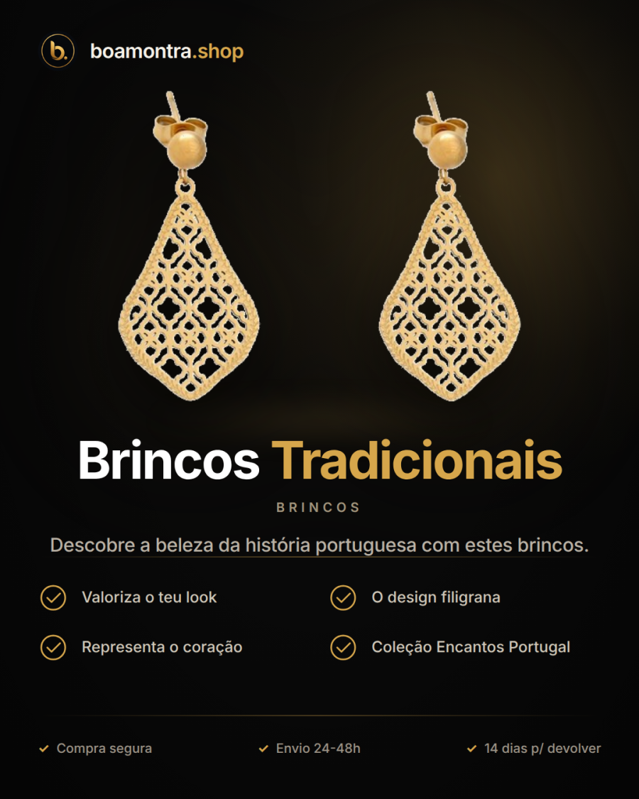 Encantos de Portugal: Brincos Tradicionais