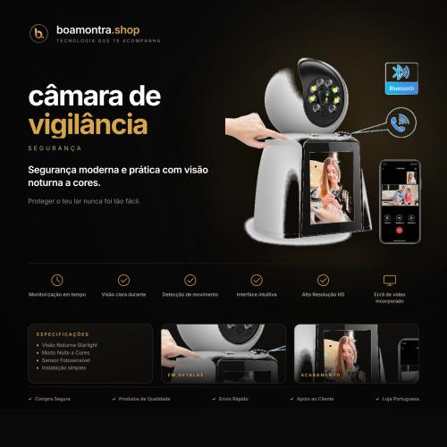 Protege o teu lar com câmara de vigilância