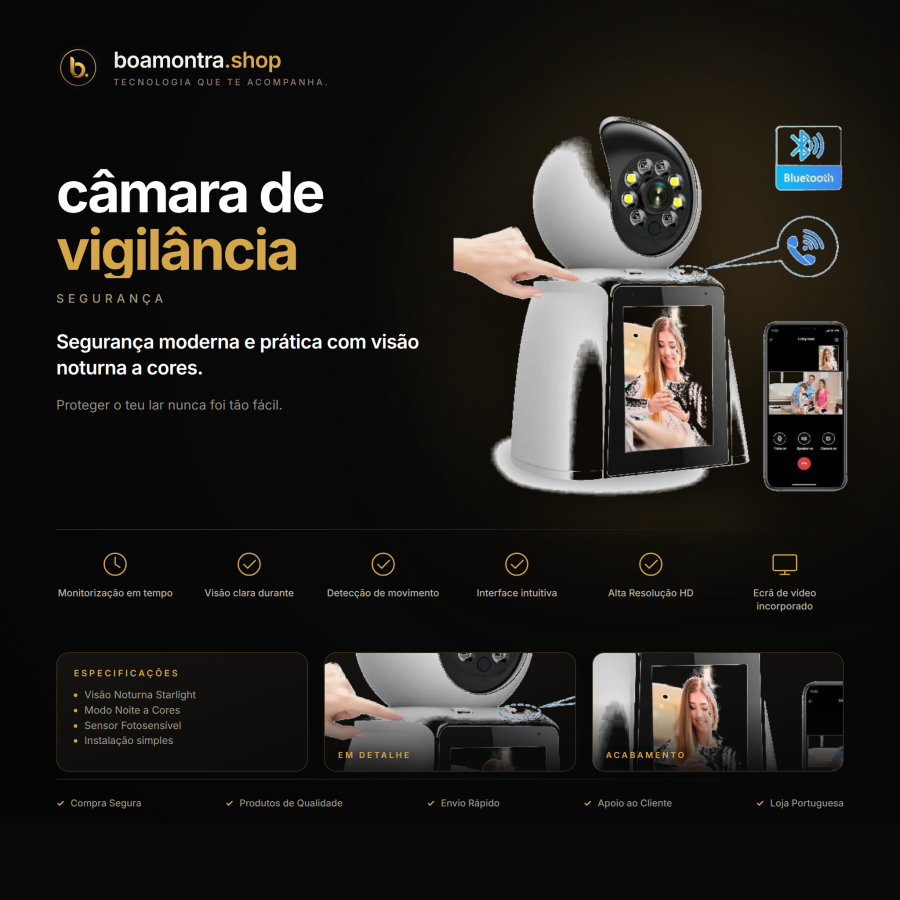 Protege o teu lar com câmara de vigilância