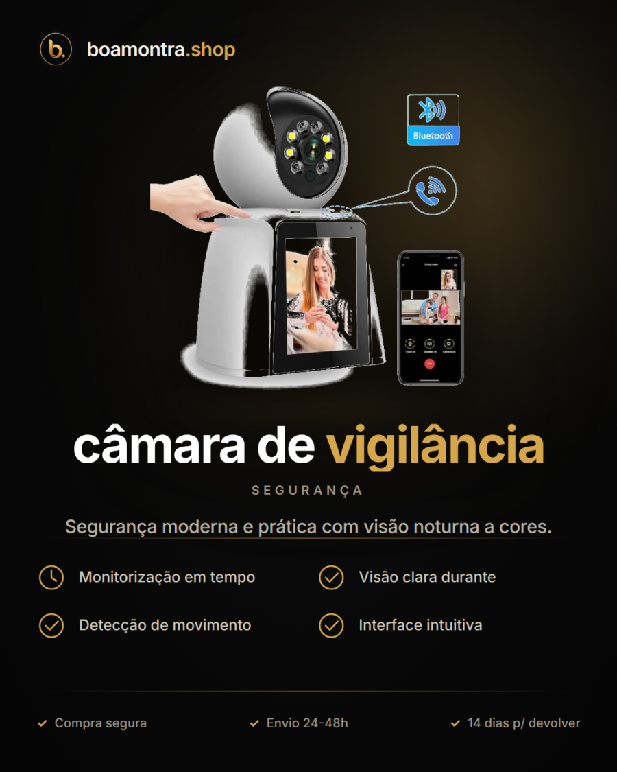 Protege o teu lar com câmara de vigilância