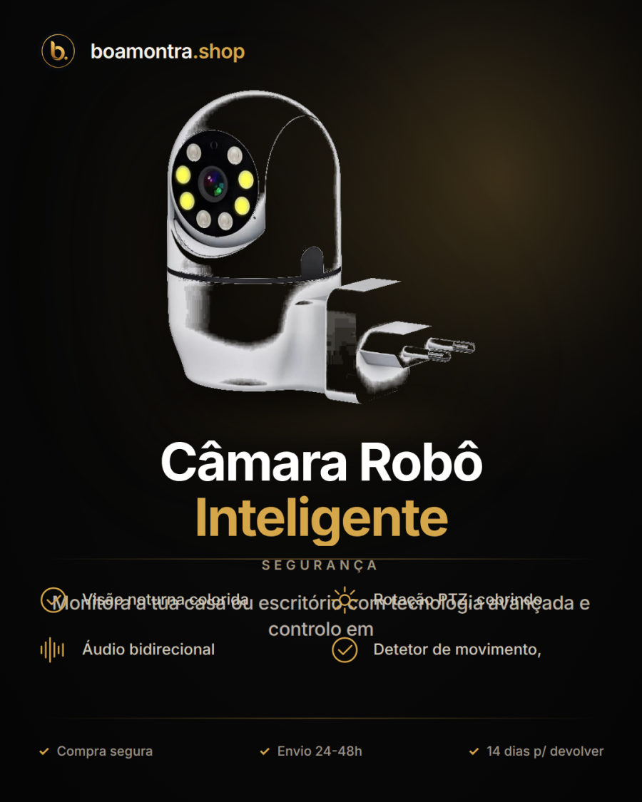 Segurança Eficiente com Câmara Robô Inteligente