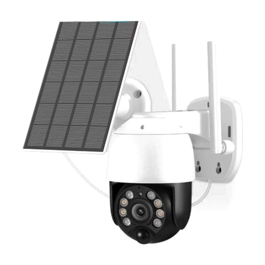Segurança Eficaz com Câmara Solar Exterior