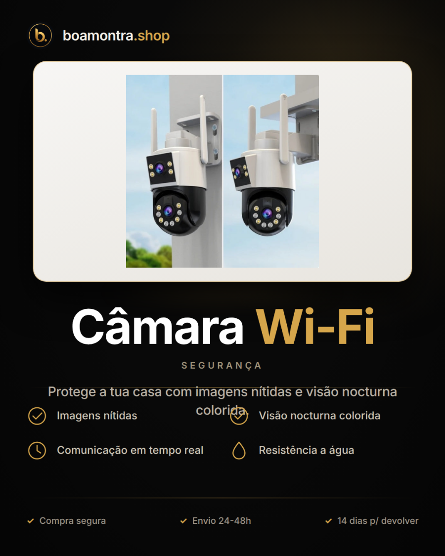 Vigilância Eficiente com Câmara Wi-Fi
