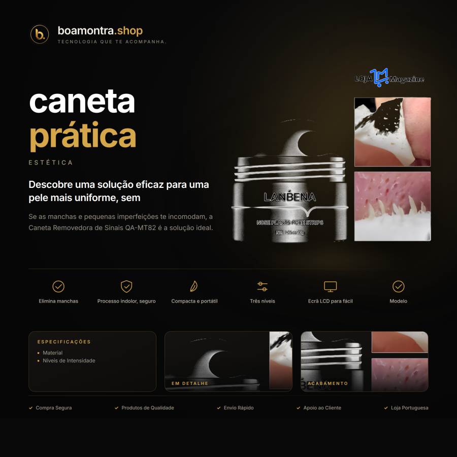 Elimina imperfeições com caneta prática