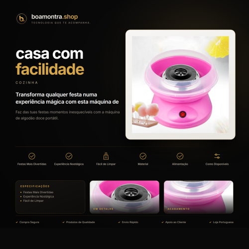 Cria algodão doce em casa com facilidade
