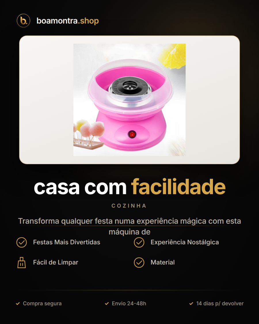 Cria algodão doce em casa com facilidade