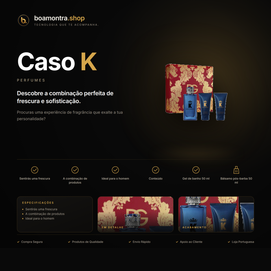 Sente a Elegância com Caso K