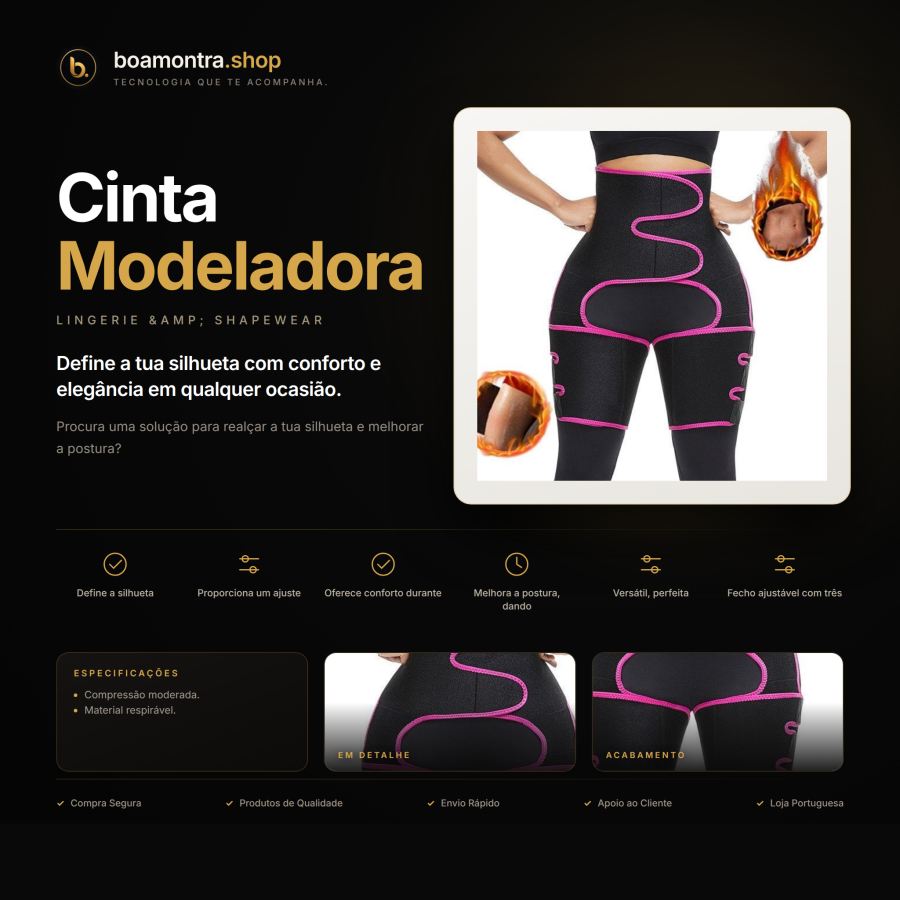 Realça a Silhueta com Cinta Modeladora