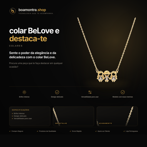 Brilha com o colar BeLove e destaca-te