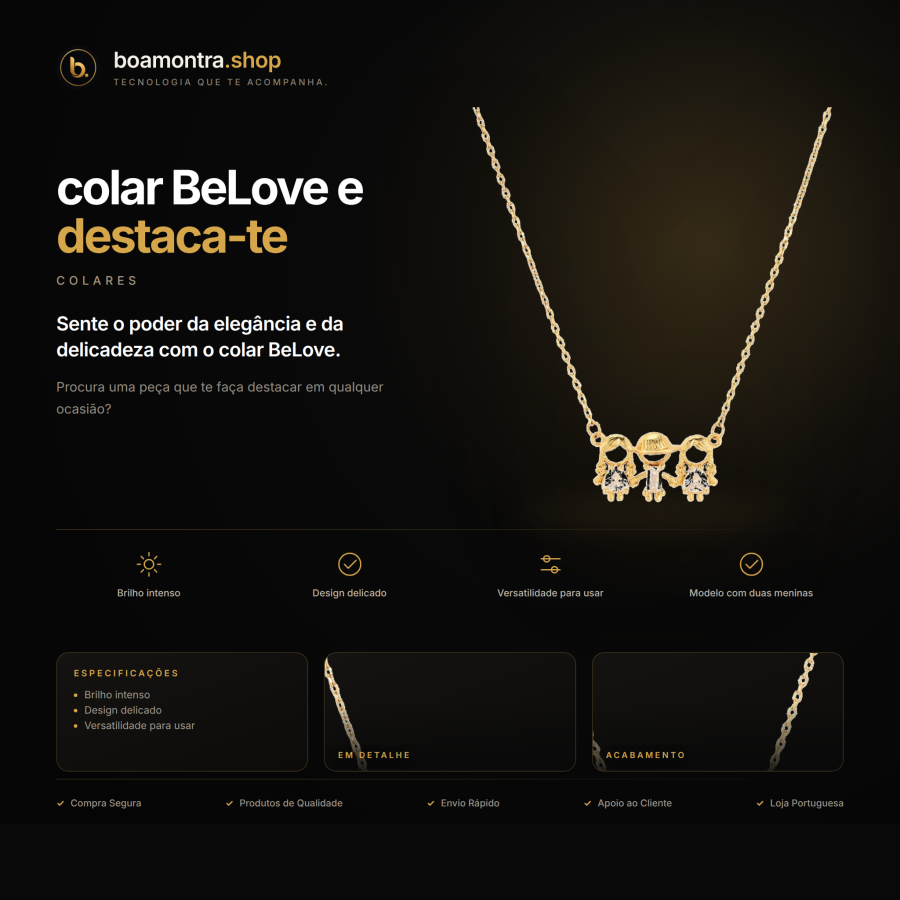 Brilha com o colar BeLove e destaca-te