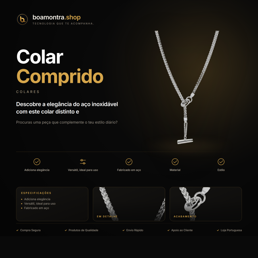 Glamour no Teu Dia a Dia: Colar Comprido