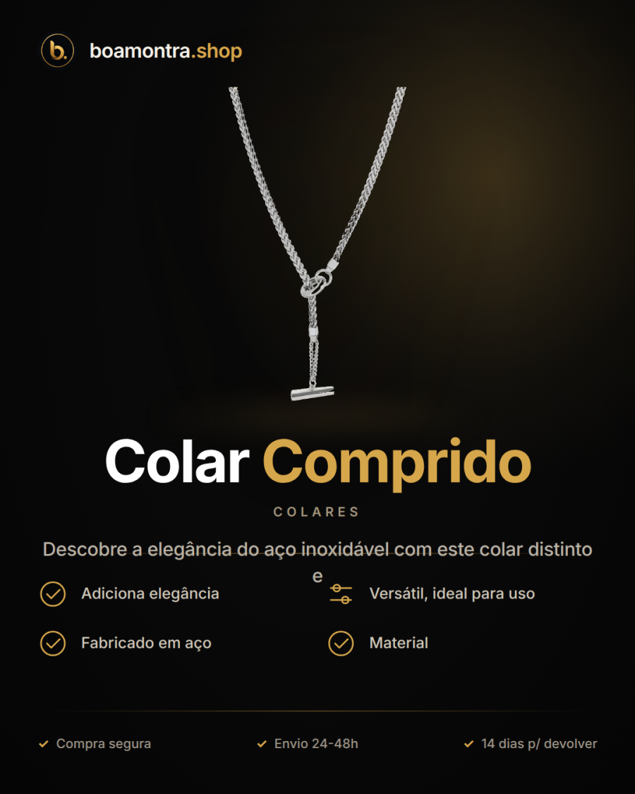 Glamour no Teu Dia a Dia: Colar Comprido
