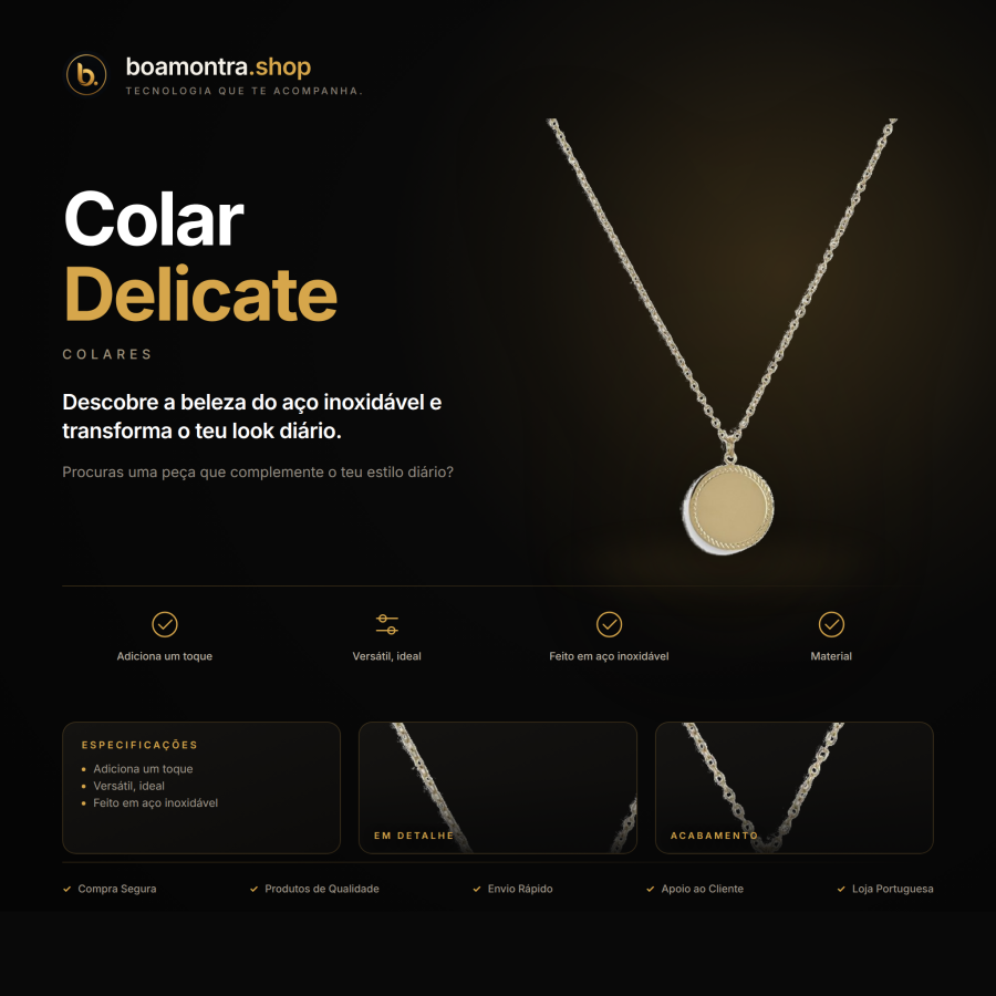 Estilo e Elegância com Colar Delicate