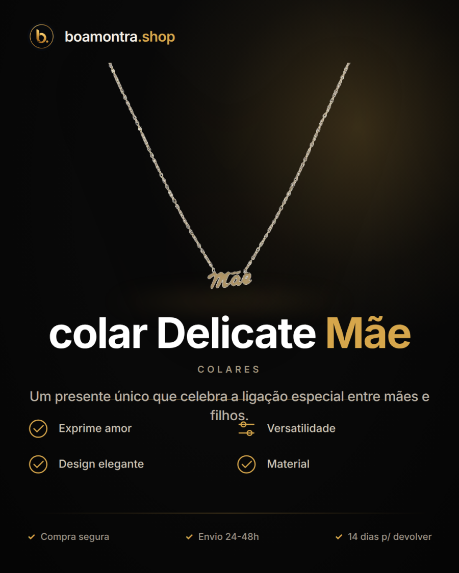 Surpreende com o colar Delicate Mãe