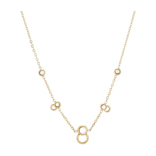 Elegância Simples com Colar em Aço e Pérolas
