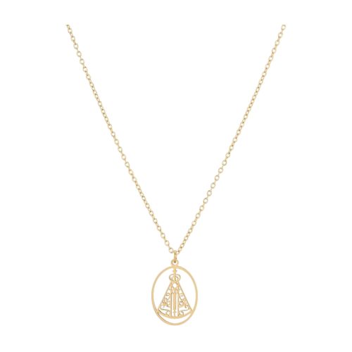 Estilo e Fé com Colar Nossa Senhora