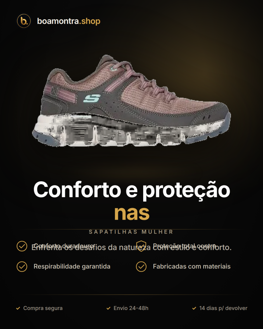 Conforto e proteção nas Skechers Outdoor Summits AT