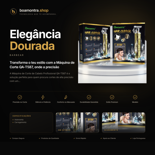 Corte Preciso com Elegância Dourada