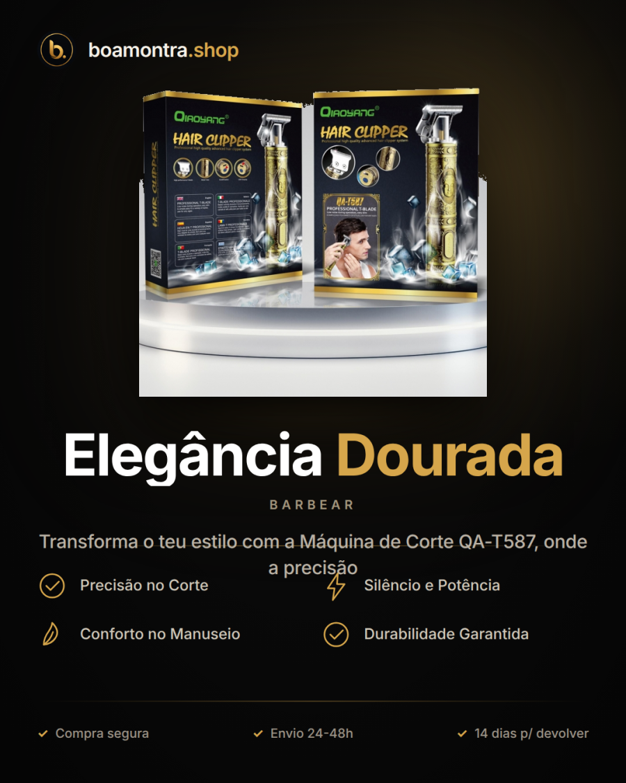 Corte Preciso com Elegância Dourada